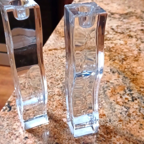 Lenox crystal candlesticks - Picture 3 of 9